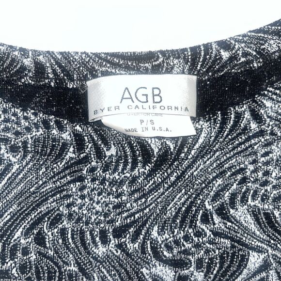 Y2K 90s Sparkle Glitter AGB Byer California Clubbing Stretchy Tank Top Small - Picture 4 of 10